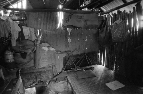 Interior of house in the village, San Basilio de Palenque, Colombia, 1977