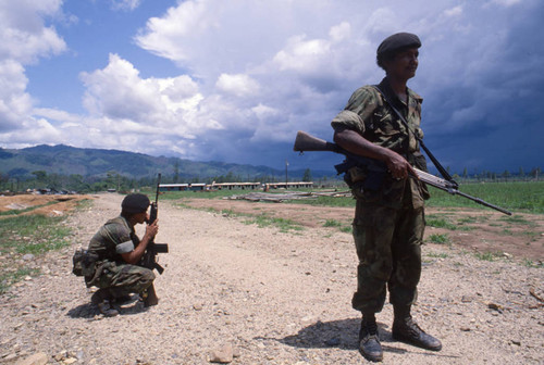 Contra soldiers, Honduras, 1983