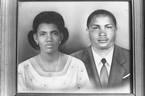 Portrait of a couple, San Basilio de Palenque, 1975