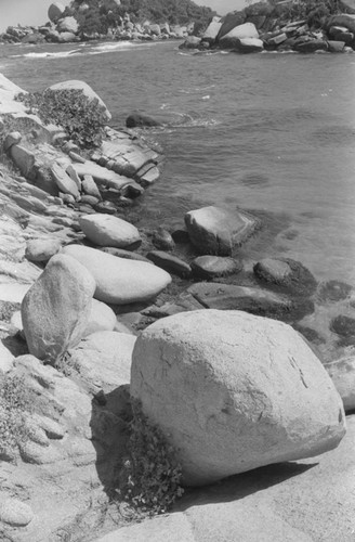 Rocks on the beach, Tayrona, Colombia, 1976