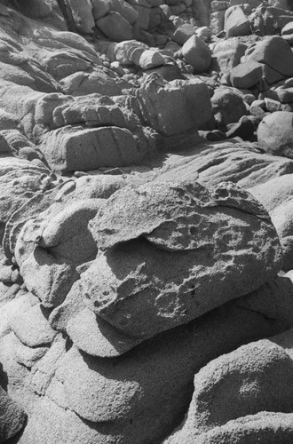 Rock formation at Playa Arrecife, Tayrona, Colombia, 1976