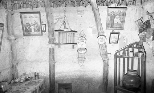 Home interior, San Basilio de Palenque, 1976