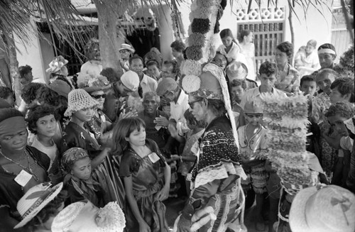 Dancing among a crowd, Barranquilla, Colombia, 1977