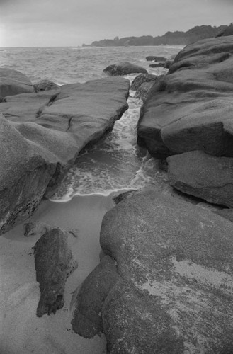 A rock formation by the sea, Tayrona, Colombia, 1976