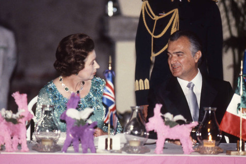 Queen Elizabeth II, President Miguel de la Madrid, Mexico, 1983