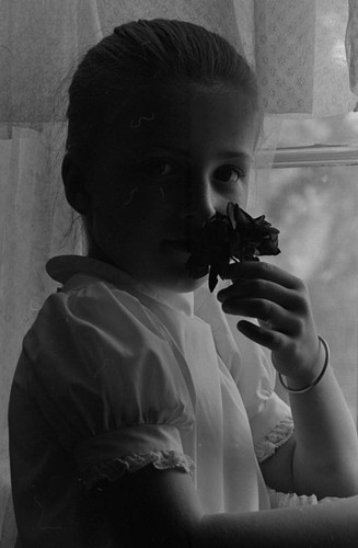 Girl with a rose, 1974