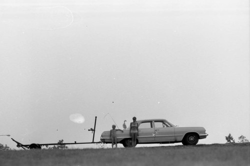 Duck on car, 1971