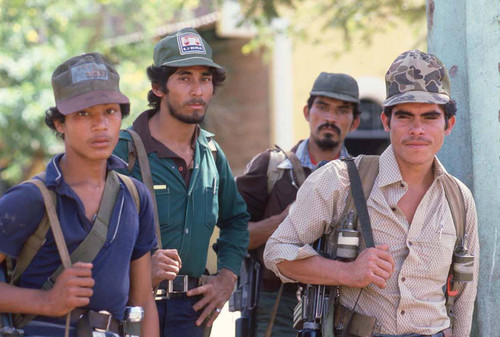 Guerrillas in occupied town, San Agustín, 1983