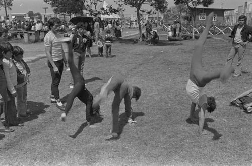 Children performing, Tunjuelito, Colombia, 1977