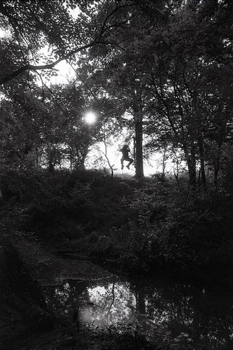 Survival school students learn to zipline, Liberal, 1982