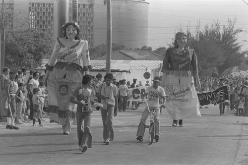 Photographers at carnival, Barranquilla, 1979