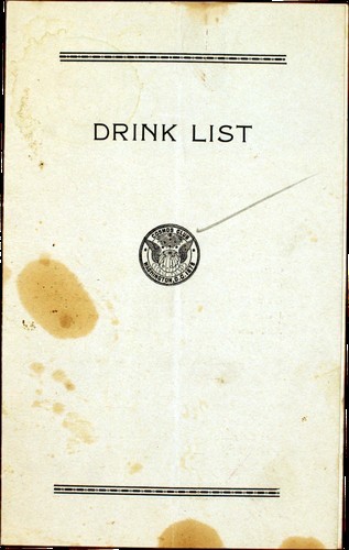 Cosmos Club - Drink List