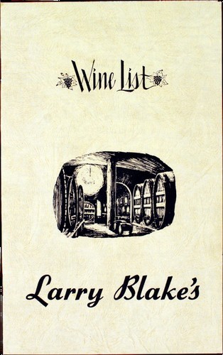 Larry Blake's: Wine List
