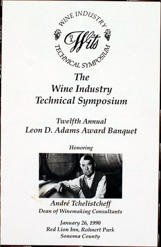 The Wine Industry Technical Symposium - 12th Annual Leon D. Adams Award Banquet