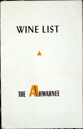 The Ahwahnee - Wine List