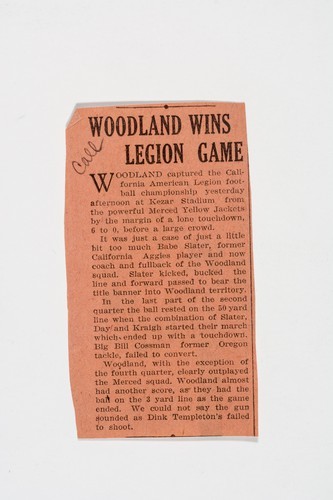 Clipping, Woodland wins Legion game