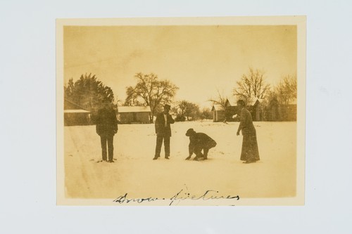 People playing in the snow