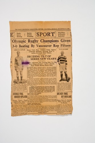 Clippings, Olympic rugby champions given 3-0 beating by Vancouver Rep fifteen