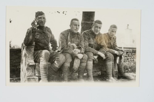 Four Soldiers, Seated