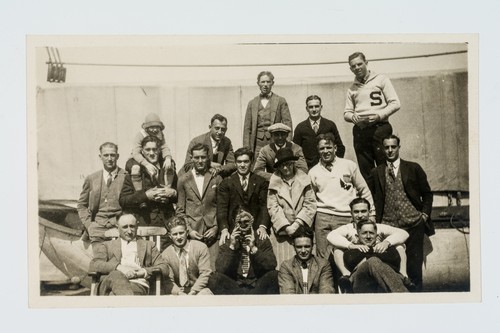 United States Olympic Rugby Team aboard ship