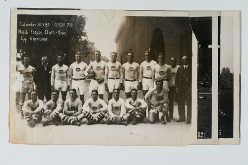 France versus United States at Colombes: United States Team Photograph