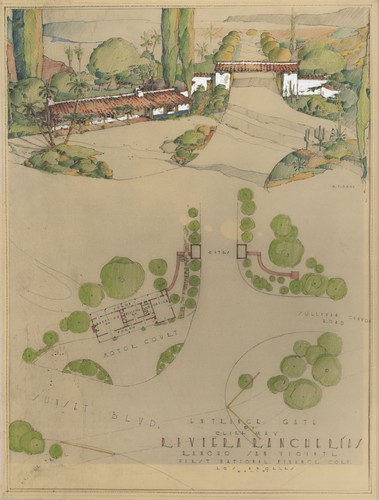 Cliff May: Riviera Ranch drawings (Los Angeles, Calif.)