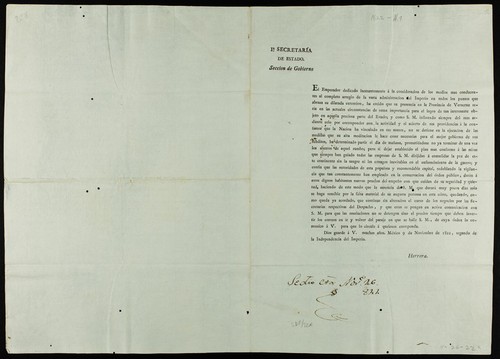 El Emperador dedicado incesantemente á la consideracion de los medios mas conducentes al completo arreglo de la vasta administracion del Imperio en todos los puntos que abraza su dilatada extension, ha creido que su presencia en la Provincia de Veracruz