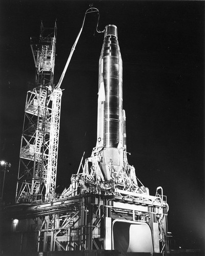 PictionID:42184792 - Title:Atlas Missile on Pad------- - Catalog:14_001970 -