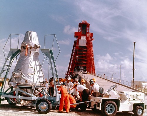 Mercury capsule--'Mercury binder; 113D; MA-8; 9-10-62; erection spacecraft Sig 7