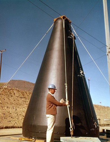 Centaur nose cone--'Life Sci binder; 11-28-60; Pt. Loma; Centaur nose cone fairing