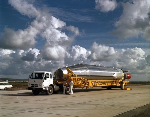Atlas air transport--'Missile Moves binder; 107D; 3-7-62; Merc(ury); at MNAS