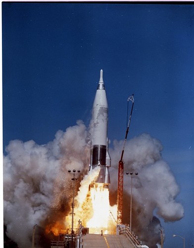 Atlas ICBM Launch--'(no text on sleeve or negative)