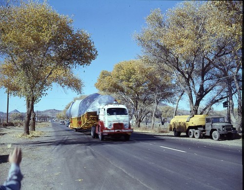 Atlas 4A Details: Convoy Move to AMR; Highay 80; Alpine, California; Elevation 4,017 ft. Date: 11/30/1956