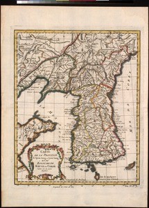 Carte de la province de Quan-tong, ou Lyau-tong et du Royaume de Kau-li, ou Corée : copiee sur la carte Angloise