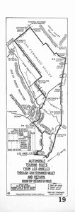 Automobile touring route from Los Angeles through San Fernando Valley and return, 1912