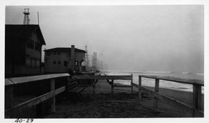 Looking south from end of Ocean Front Walk south of Washington Street, Los Angeles County, 1940