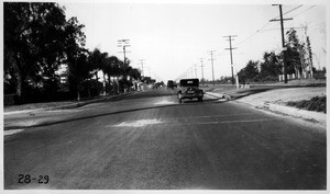 Looking west on Huntington Drive from point east of Baldwin Avenue, Los Angeles County, 1928