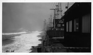 Looking north from bulkhead at foot of 45th Avenue, Los Angeles County, 1940