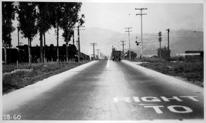 Grade crossing Alameda Street over Southern Pacific Railway, Burbank, Los Angeles County, 1928