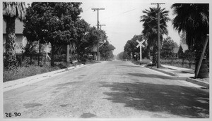 Survey of Santa Fe Railway grade crossings in City of Pasadena, Los Angeles County. Catalina Avenue, 1928