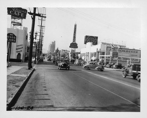 Western Avenue looking north from 9th Street, Los Angeles, 1937