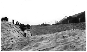 Bridle path crossing of Riverside Drive in Griffith Park near Pickwick Riding Stables, Los Angeles, 1930