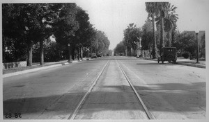 Survey of Santa Fe Railway grade crossings in City of Pasadena, Los Angeles County. Los Robles Avenue, 1928