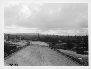 Arroyo Seco Parkway, State Route 205, Los Angeles County. View looking south from Arroyo Drive bridge, 1940