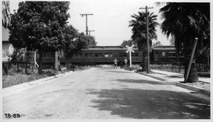 Survey of Santa Fe Railway grade crossings in City of Pasadena, Los Angeles County. Catalina Avenue, 1928