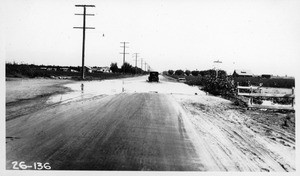 Looking north on Reseda Avenue from south side of Kittridge Street, Los Angeles County, 1926