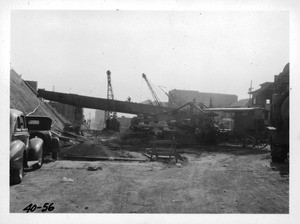 First Street viaduct over Figueroa Street looking south, Los Angeles, 1940