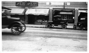 Unrepaired pavement over recent excavation on Vermont Avenue 100' south of 54th Street, Los Angeles, 1922