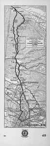 Automobile routes from Los Angeles to Gorman, 1934