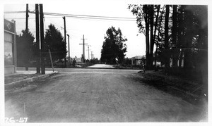 Proposed grade crossing over Pacific Electric Fair Oaks Line at Harriet Street, Altadena, Los Angeles County, 1926